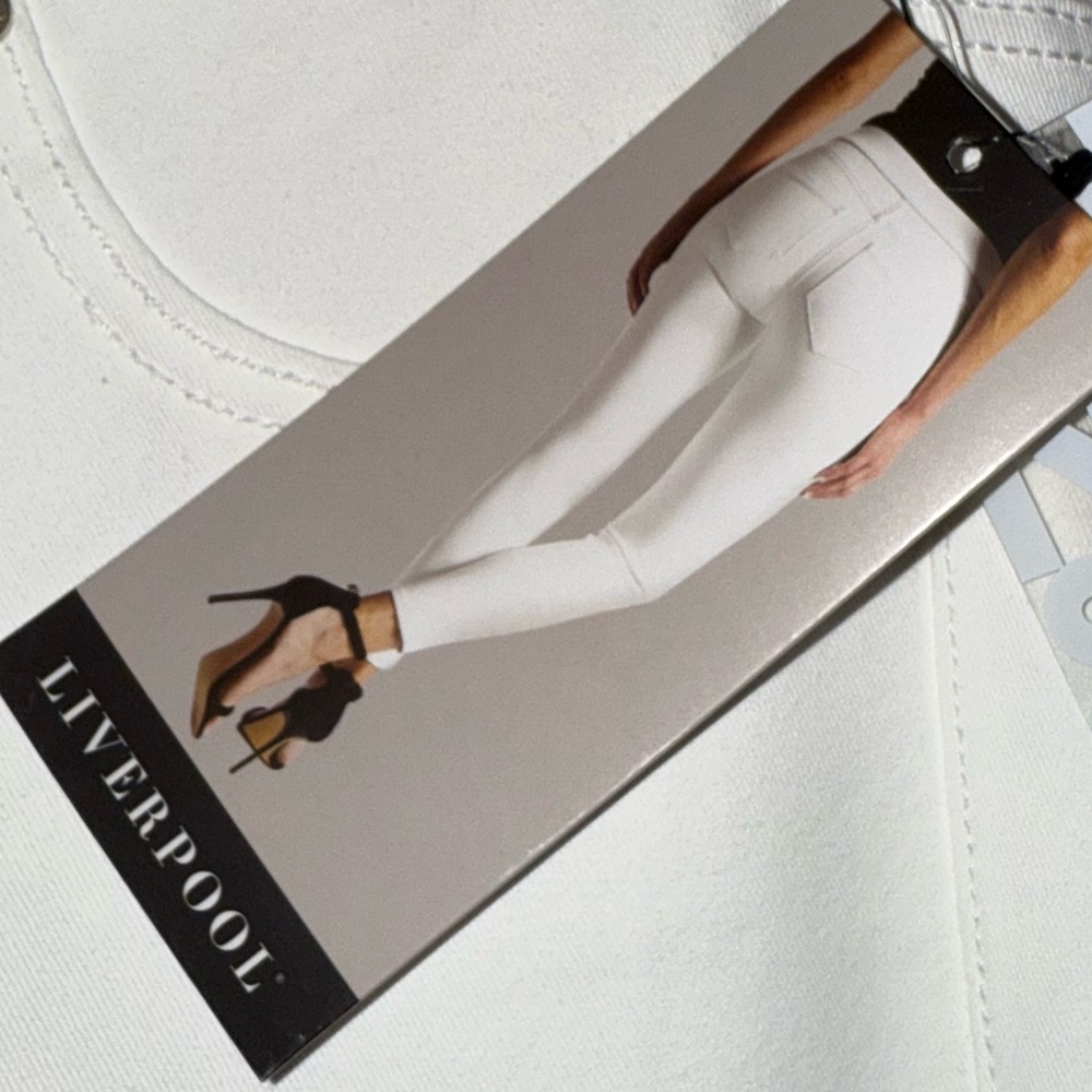 Liverpool Women's White Ankle Skinny Jeans